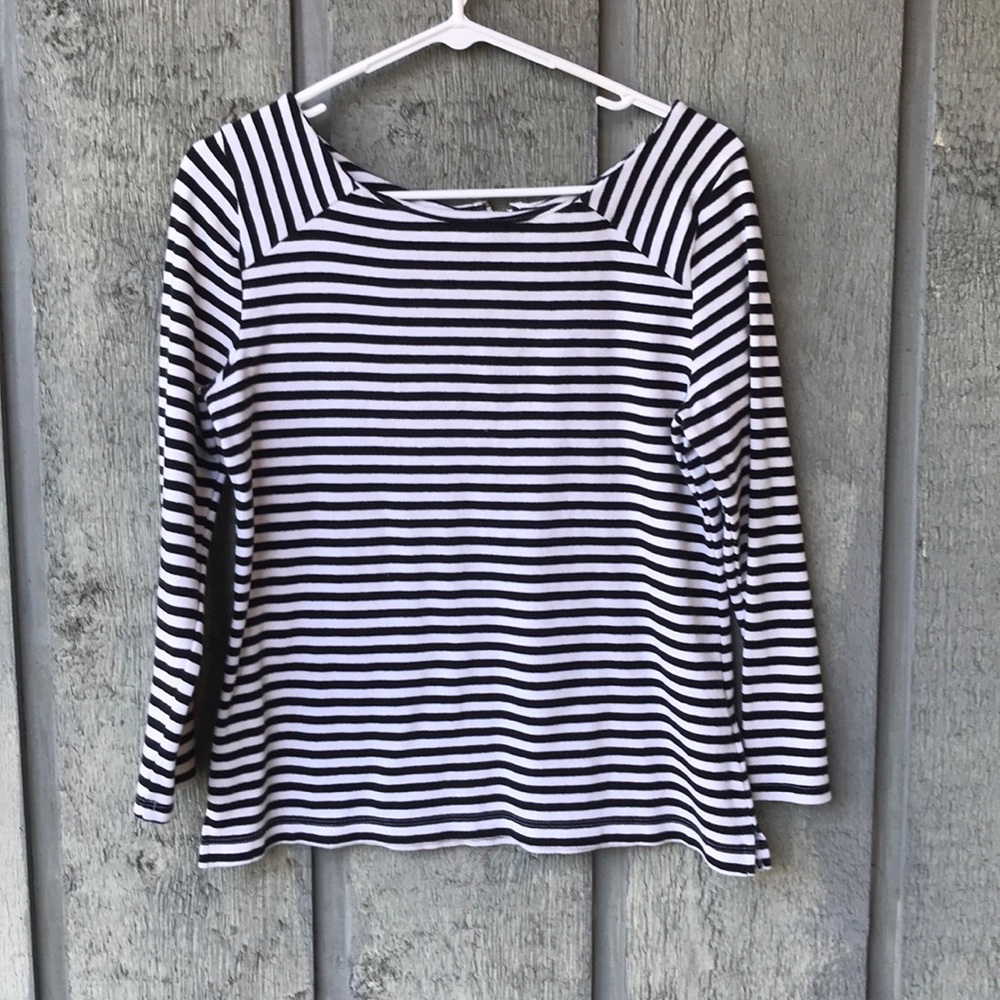 Old navy striped top with zipper back